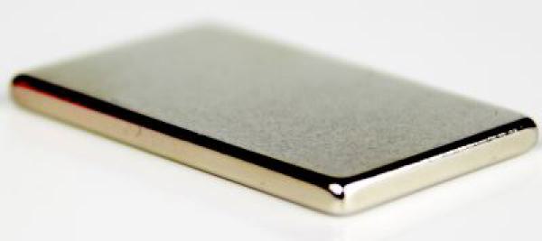 Neodym Magnet N40, 40 x 25 x 3 mm, für Box Size M